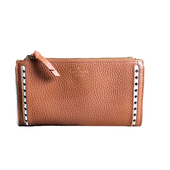 Kate Spade Coralie Sheffield Street Cognac Brown Leather Purse & Matching Wallet - Picture 2 of 16